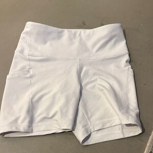 Athleta Women's White Bike Shorts